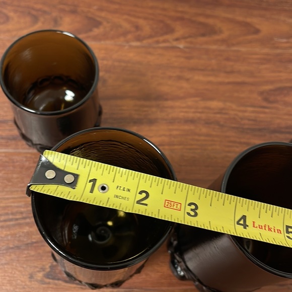 MID CENTURY TIFFIN
FRANCISCAN MADEIRA LEAD
CRYSTAL BROWN STEMMED
GOBLETS - Picture 7 of 16